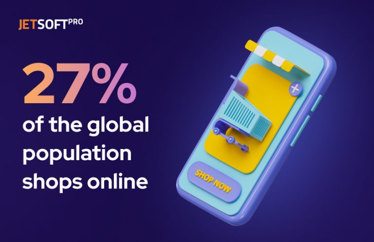 27% of global ppulations shop online