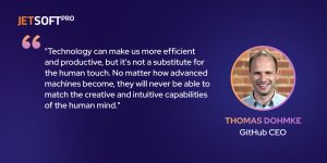 quote of the CEO of Github